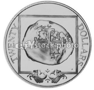 British Virgin Islands 20 Dollars, 1985, Ancient coin