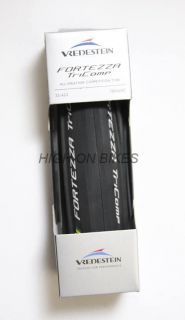 Vredestein Fortezza TriComp Road Bike Tyre Folding 700 x 23 Black
