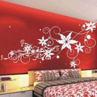 large vine flower butterfly wall stickers decals iil more options