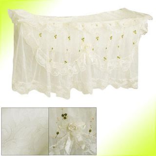 Household Wall Mounted Air Conditioner Lace Detail Flower Print Cover