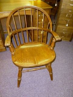 Antique Oak windsor Armchair Quartersawn Oak chair Made in USAQ