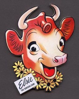 Elsie the Cow Bordens Wood Wall kitchen Plaque Decoration Sign 