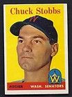 chuck stobbs washington senators 1958 topps card 239  $ 4 95 