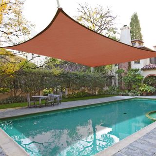   Red Sun Shade Sail Canopy Cover Garden Lawn Pool Outdoor Top Patio