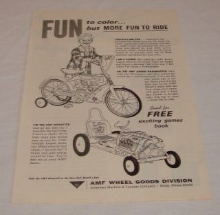 1965 amf ad junior roadmaster bicycle dragster car time left