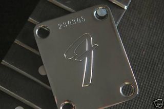fender f neck plate neckplate with custom serial number time