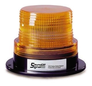 Amber Strobe Beacon Safety Warning Flasher Lights / 5 Watt / Flat 