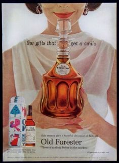   1963 Old Forester Kentucky Straight Bourbon Whiskey Magazine Ad