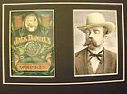 Jack Daniels Antique Old Time Tennessee Whiskey Ad & Portrait
