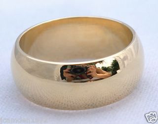 wedding band wide 18k gold overlay ring size 4 time