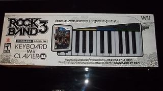 rock band 3 wireless keyboard and software bundle for wii