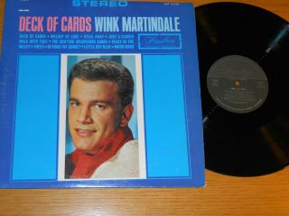 STEREO POP LP   WINK MARTINDALE   HAMILTON 12128   DECK OF CARDS