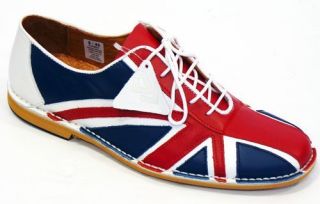   RETRO UNION JACK NORTHERN SOUL BOWLING SHOES Indie 60s Fifties 50s WHO