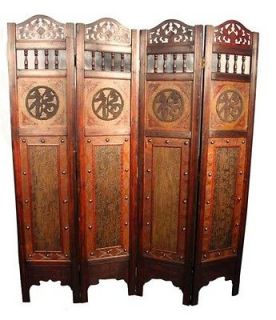 Oriental Vintage Style 4 Panel Screen Room Divider GREAT GIFT