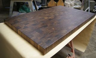 walnut end grain cutting board butcher block top time left