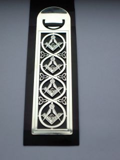  , Slim Masonic Discreet Book Mark, card backed and cellophane wrapped