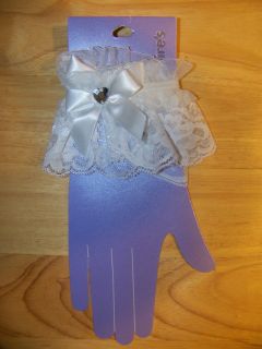 ivory or black lace wristlets w bow heart more options