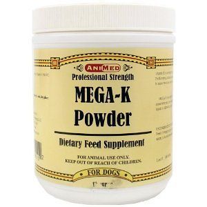 animed mega k powder dog canine 12oz easy use vitamin