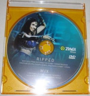 ZUMBA EXHILARATE  RIPPED + MIX DVD  BODY SHAPING SYSYEM DVD LOSE 