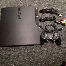 Sony PlayStation 3 Slim 120 GB Charcoal Black Console NTSC CECH 2001A