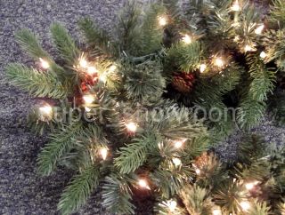 New 9 Long Pre Lit Thick Christmas Garland with 150 Super Bright 
