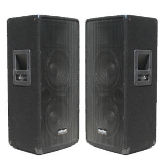 Pair Dual 10 PA DJ Speakers 600 Watts Pro Audio Band