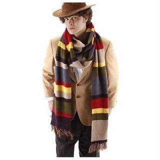 NEW FOR 2012! Dr WHO 12 ft long STRIPED DELUXE COLLECTOR COSTUME SCARF 