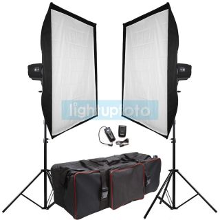1200W Pro Photo Studio Flash Lighting Kit Carry Bag New