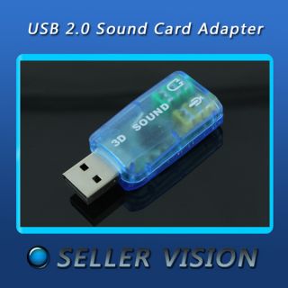 USB 2 0 Mic Speaker Audio Sound Card Adapter SPC 0100