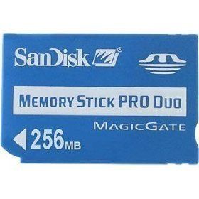 New SanDisk 256 MB Memorystick Pro Duo Magicgate