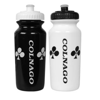 2X Colnago White Black Cycling Water Bottles Bidons 500ml