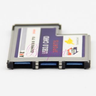 Port Hidden Inside USB 3 0 Hub to Express Card ExpressCard 54 54mm 