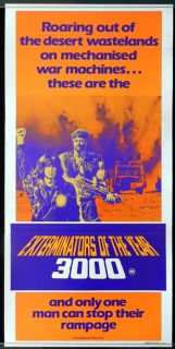 Exterminators in The Year 3000 Death Warriors Daybill Movie Poster 