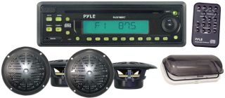   PLCD7MRKT Marine CD Receiver w Waterproof 5 1 4 Speakers 5 25