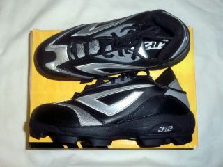 3N2 Accelerate Low Mens Molded Baseball Cleats Black Silver Various 