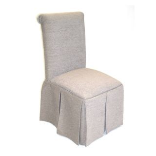 4D Concepts Skirted Parsons Chair in Textured Tonal Taupe 550178 