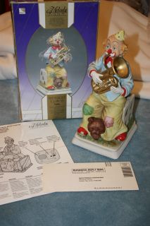   MELODY IN MOTION   1988 SPOTLIGHT CLOWNS TROMBONE   BISQUE   WITH BOX