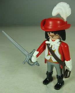 Playmobil Royal Musketeer Soldier Figure w/ Hat Sword 4627 Retired