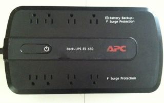 APC Back UPS ES 650 Battery Backup and Surge Protector 8 outlet
