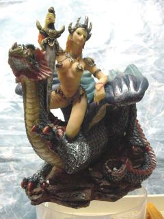  Princess Dragon Art Statue Sculpture 25129B