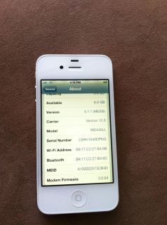Apple iPhone 4 8GB White Verizon Smartphone STILL UNDER WARRANTY