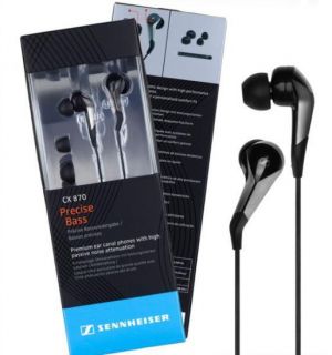 New Sennheiser CX 870 Premium Ear Canal Headphones Great Sound Super 