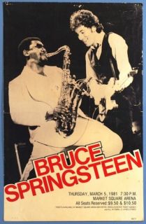 1981 Bruce Springsteen Concert Poster
