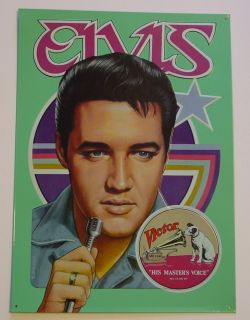 Elvis Presley RCA Nipper Victor Phonograph His Masters Voice Pressed 