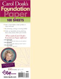 Carol Doaks Foundation Paper 100 Sheets
