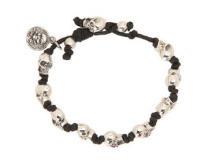 king baby studio knotted cord bracelet with skulls $ 400