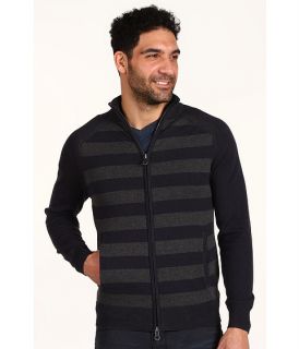 dkny jeans plaited front stripe full zip sweater $ 79