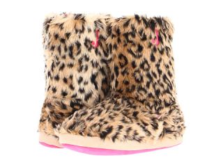Justin Furry Boot Slippers Brown Leopard    