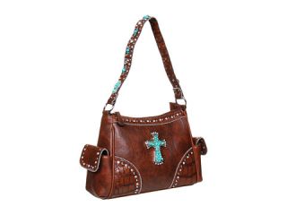 nocona blazin roxx turquoise cross shoulder bag $ 69 00