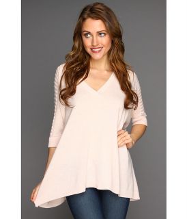 Autumn Cashmere Rectangle V Neck with Pointelle Top $330.00 NEW